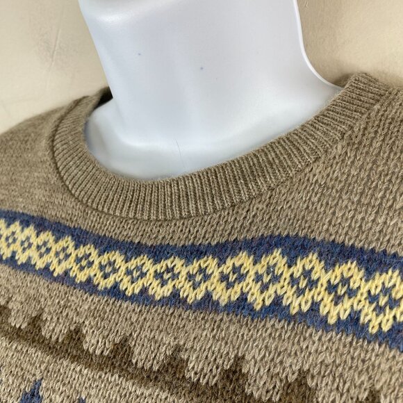 Vintage 90s Academia Old Money Wool Blend Sweater Vest Size M English Country - Picture 7 of 11